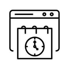 Deadline Web Vector Icon