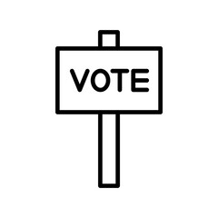 Vote sign Vector Icon 