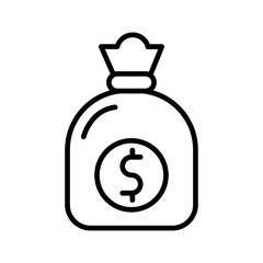 Money Bag Vector Icon