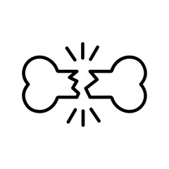Bone Fracture Vector Icon