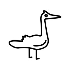 Obraz premium Flamingo Vector Icon