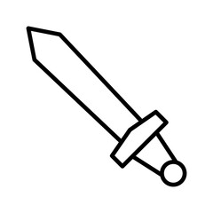 Sword Line Icon 