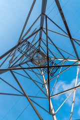 old high metal tower building with stairs