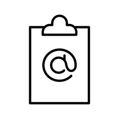 clipboard Line Icon 
