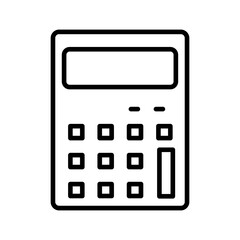 calculator isolated on white