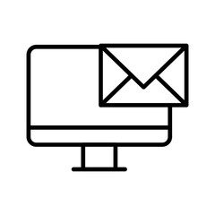 e mail message Line Icon 