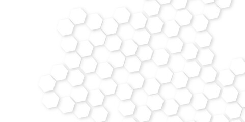 Abstract White Hexagonal Background. Luxury White Pattern. Vector Illustration.abstract honeycomb technology mosaic white background. geometric mesh cell texture.Abstract honeycomb background.	
