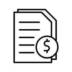 Invoice Vector icon 