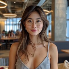 portrait of a beautiful asian woman
