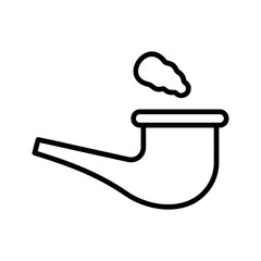 Smoke Pipe Vector Icons 