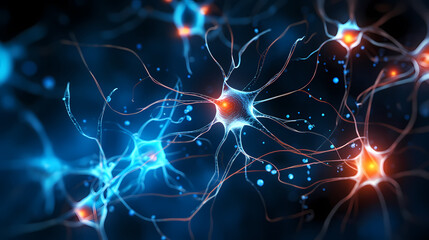 Cell background, virus cells, medical research background