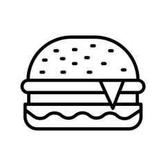 hamburger on a white background