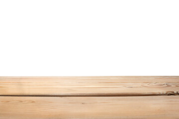 Wooden board isolated in a white background.