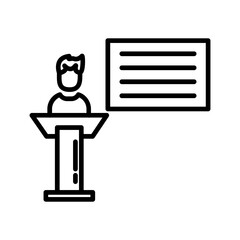 Seminar Vector Icon