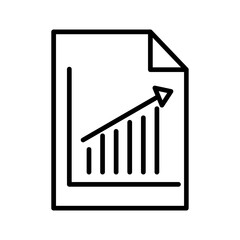 Report Graph Vector Icon