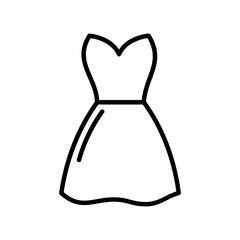 Woman's Dress Vector Icon