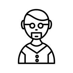Male Professor Vector Icon
