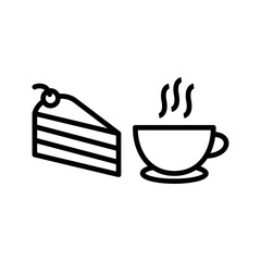 Coffee Served Vector Icon