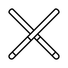 Obraz premium Pool Cue Vector Icon