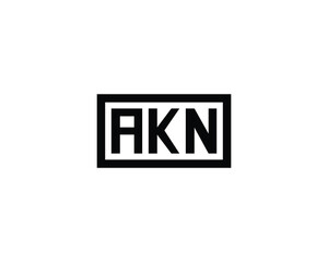 Obraz premium AKN logo design vector template