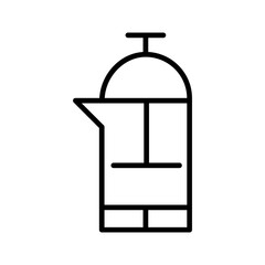 French Press Vector Icon