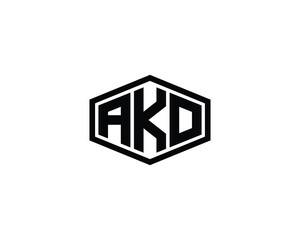 AKO logo design vector template