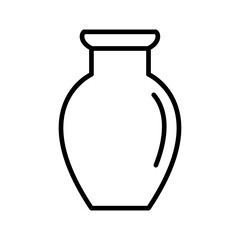 Vase Exhibit Vector Icon