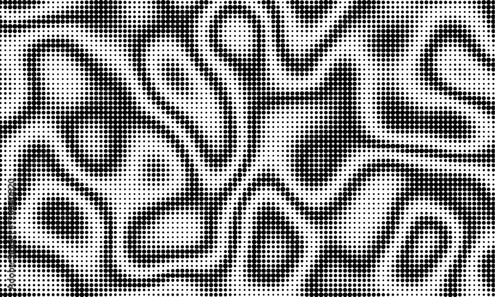 Aufkleber monochrome gradient halftone dots background. vector illustration. abstract grunge dots on white bac