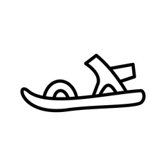 Stylish Sandals Vector Icon