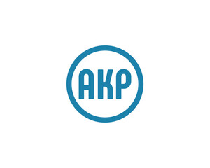 AKP logo design vector template