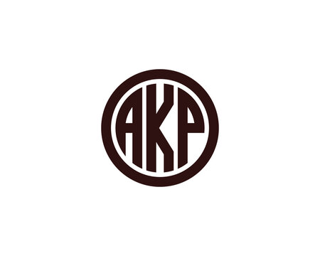 AKP logo design vector template