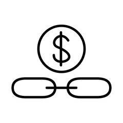 Link Sales Vector Icon