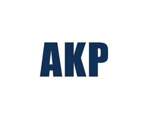 Fototapeta premium AKP logo design vector template