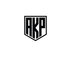 AKP logo design vector template
