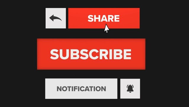 Subscribe Share Like On Air Graphics Notification Pack V2