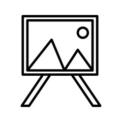 Painting of Canvass Vector Icon