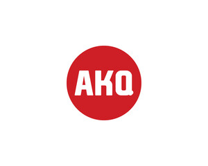 AKQ logo design vector template
