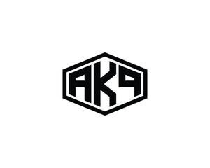 AKQ logo design vector template