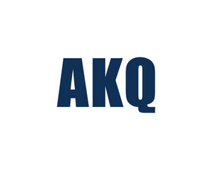 AKQ logo design vector template