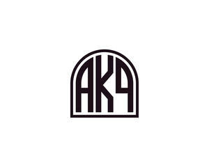 Fototapeta premium AKQ logo design vector template