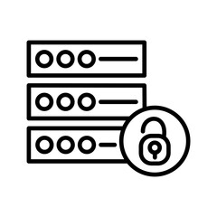 Fototapeta premium Data Security Vector Icon
