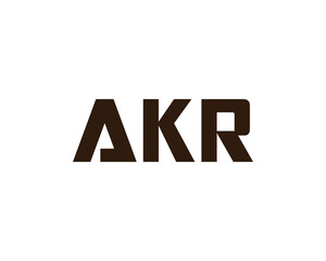 AKR logo design vector template