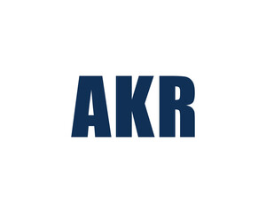 AKR logo design vector template