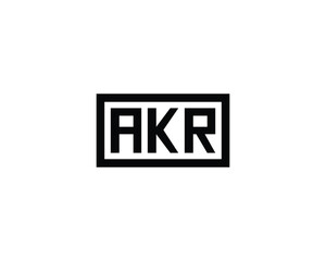 AKR logo design vector template