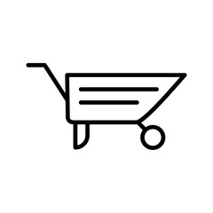 Garden Cart Vector Icon