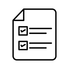 Filling Ballot Paper Vector Icon