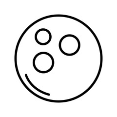 Bowling Ball Vector Icon