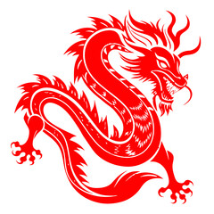The Vibrant Red Dragon that Embodies Oriental Energy