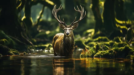  deer in tropical forest © Muhammad_313