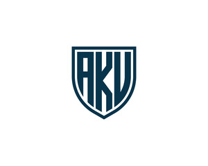 AKU logo design vector template